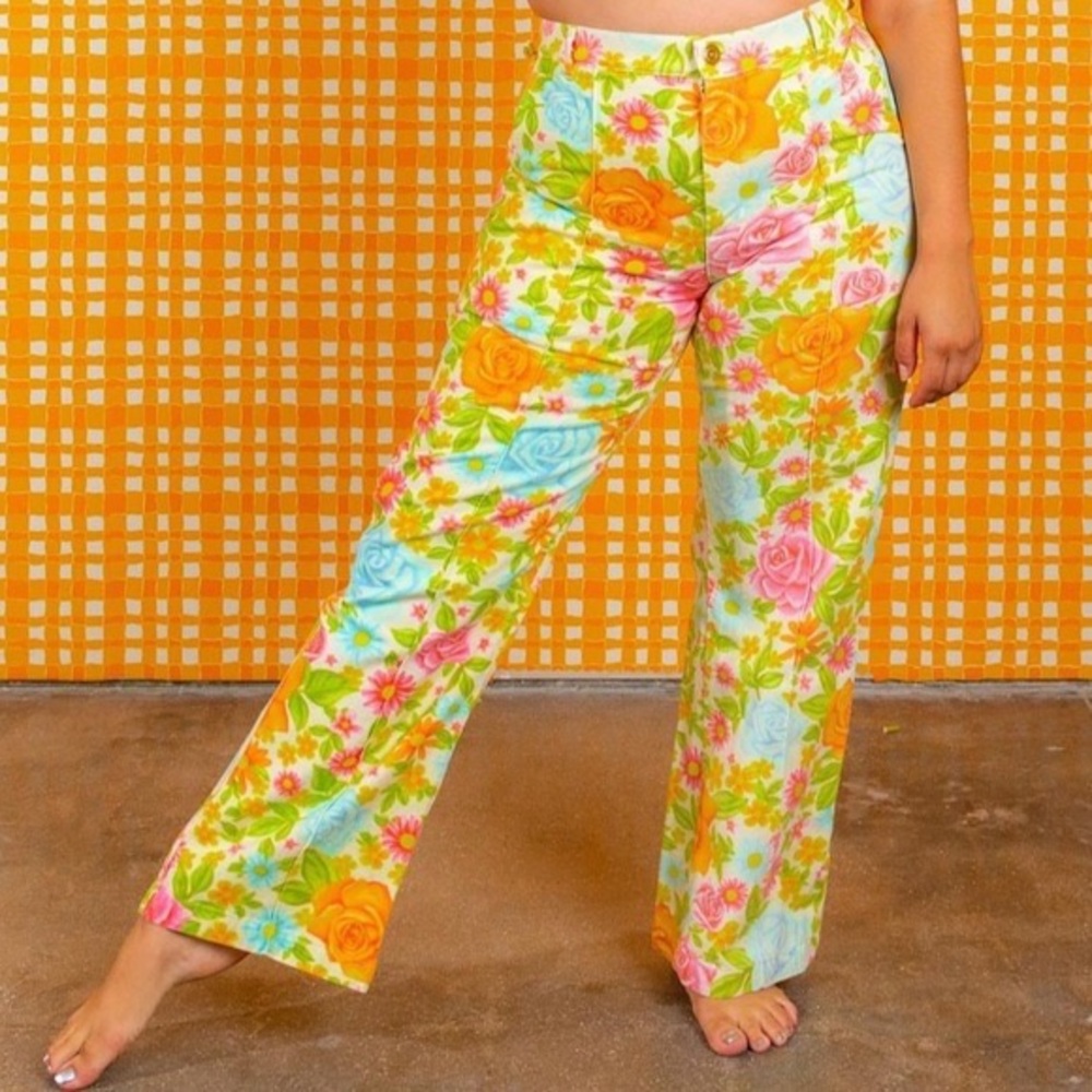 Big Bud Press Western Pants in Vintage Wallpaper Print